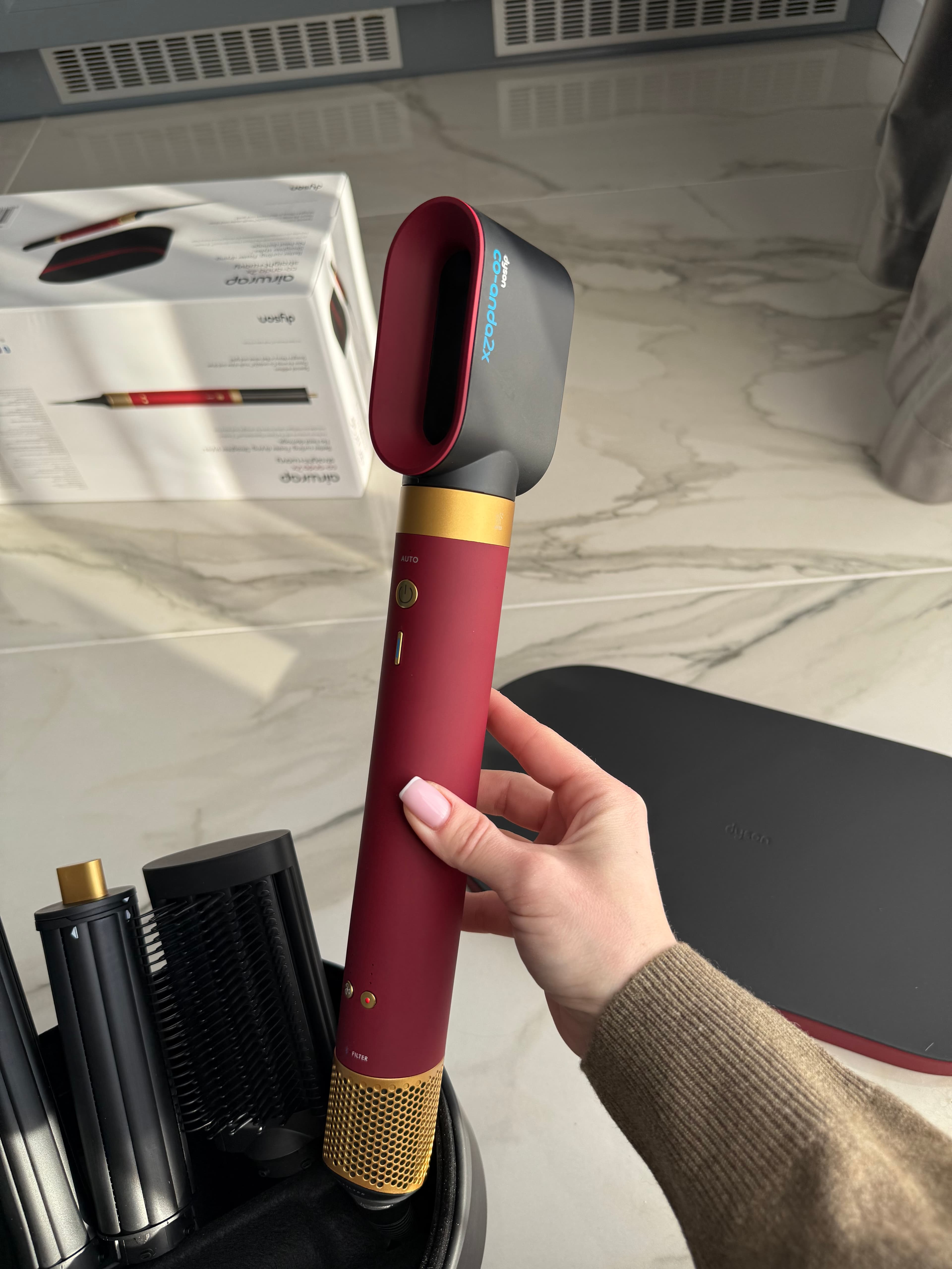 Dyson Airwrap Coanda 2x HS09 Red Velvet Golg 7